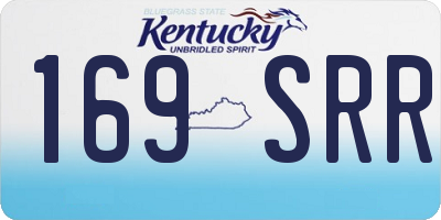 KY license plate 169SRR