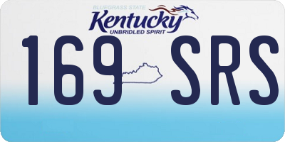 KY license plate 169SRS