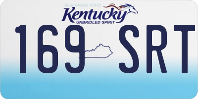 KY license plate 169SRT
