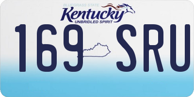 KY license plate 169SRU