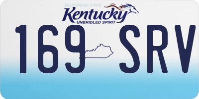 KY license plate 169SRV