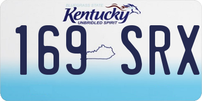 KY license plate 169SRX