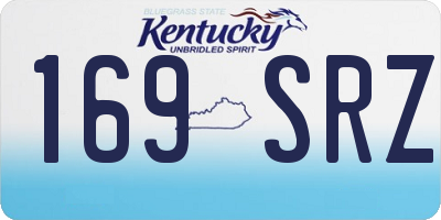 KY license plate 169SRZ