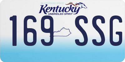 KY license plate 169SSG