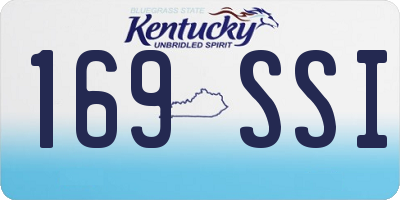 KY license plate 169SSI