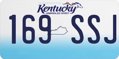 KY license plate 169SSJ