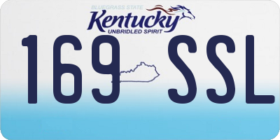 KY license plate 169SSL