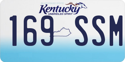 KY license plate 169SSM