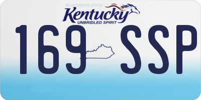 KY license plate 169SSP
