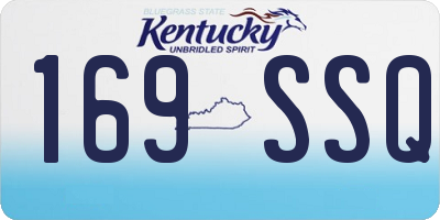 KY license plate 169SSQ
