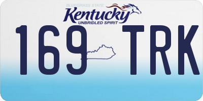 KY license plate 169TRK
