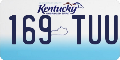 KY license plate 169TUU