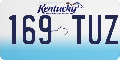 KY license plate 169TUZ