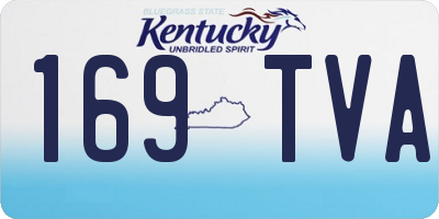 KY license plate 169TVA