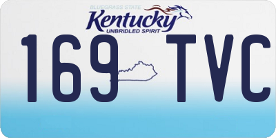 KY license plate 169TVC