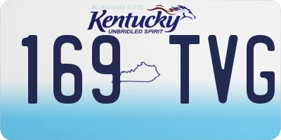 KY license plate 169TVG