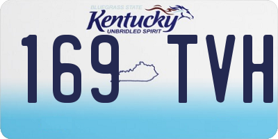 KY license plate 169TVH