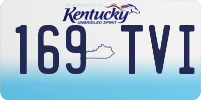 KY license plate 169TVI