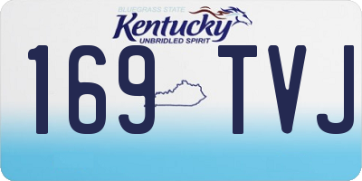 KY license plate 169TVJ