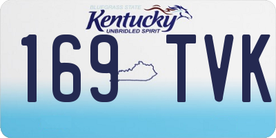 KY license plate 169TVK