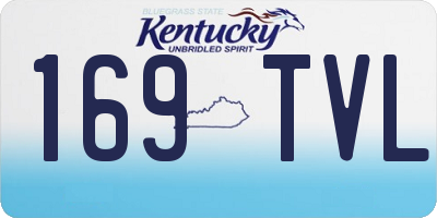 KY license plate 169TVL
