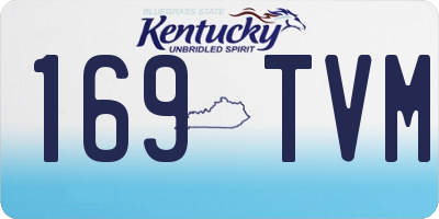 KY license plate 169TVM