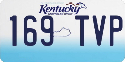KY license plate 169TVP