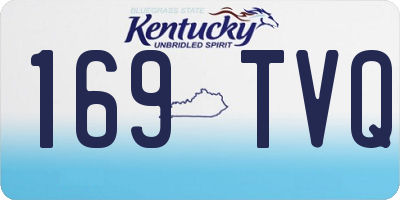 KY license plate 169TVQ