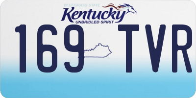 KY license plate 169TVR