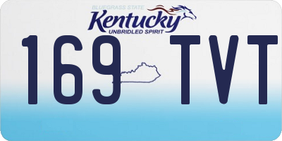 KY license plate 169TVT