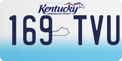 KY license plate 169TVU