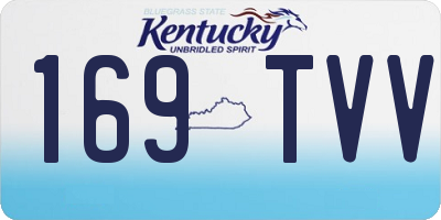 KY license plate 169TVV