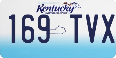 KY license plate 169TVX