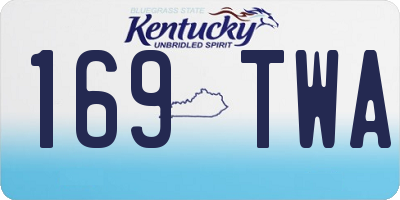 KY license plate 169TWA