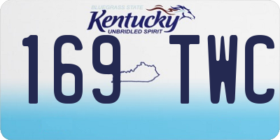 KY license plate 169TWC