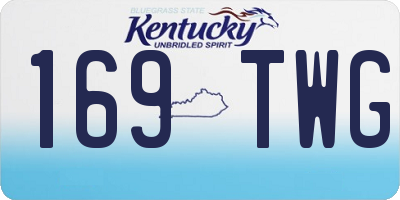 KY license plate 169TWG