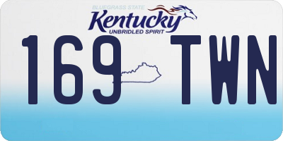 KY license plate 169TWN