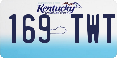 KY license plate 169TWT