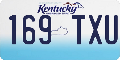 KY license plate 169TXU