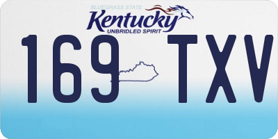 KY license plate 169TXV