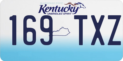 KY license plate 169TXZ