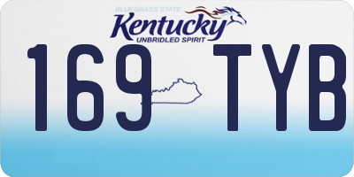 KY license plate 169TYB