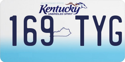 KY license plate 169TYG