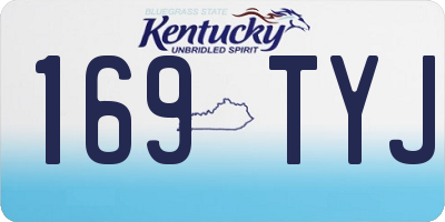 KY license plate 169TYJ