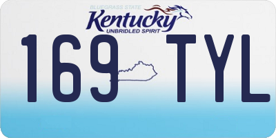 KY license plate 169TYL