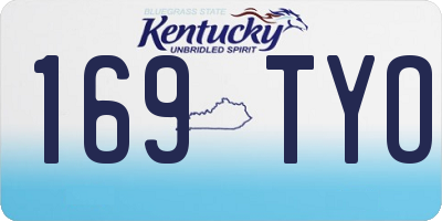 KY license plate 169TYO