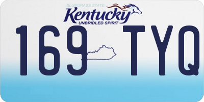 KY license plate 169TYQ