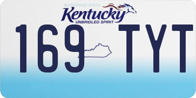 KY license plate 169TYT