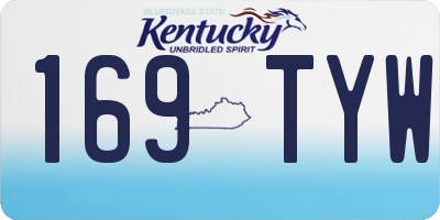 KY license plate 169TYW