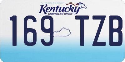 KY license plate 169TZB